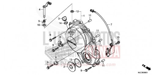 PANNEAU CARTER-MOTEUR D. CBR600RAD de 2013